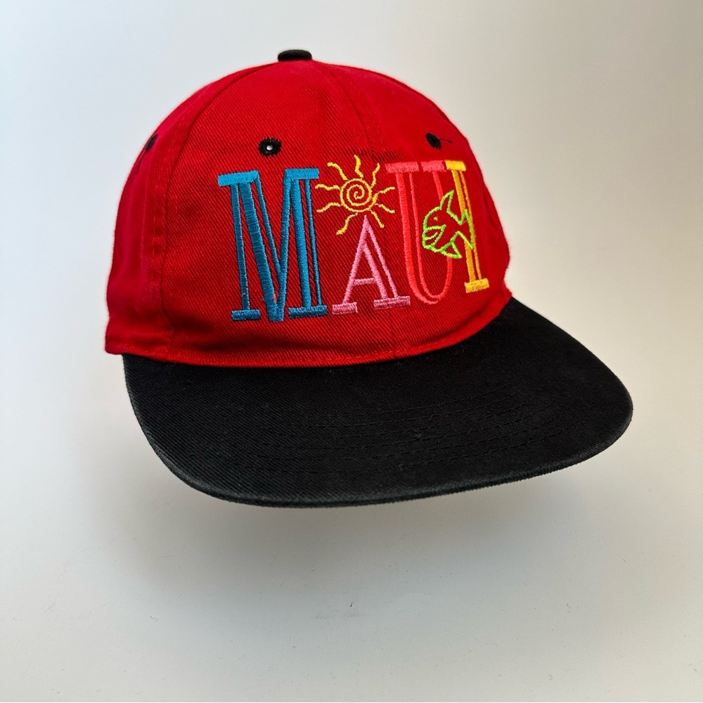 Vintage Maui Hawaiian Headwear Baseball Hat Snapback Cap Surfing 90’s - Picture 8 of 10